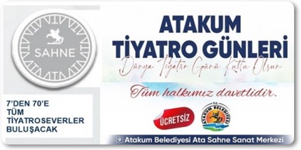 ‘Atakum Belediyesi Tiyatro Günleri’ Başlıyor
